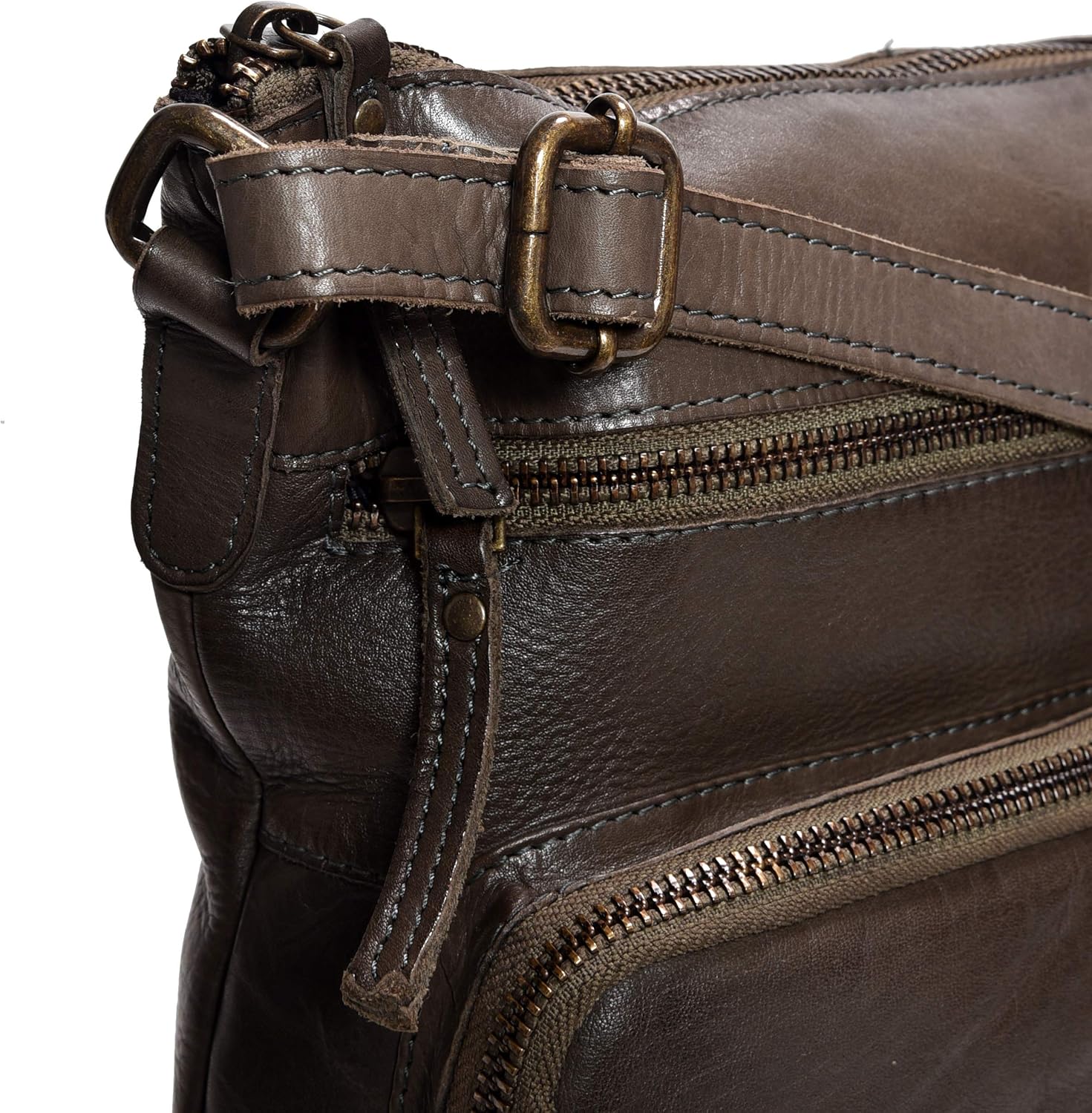 Genuine Leather Crossbody Bags for Women Handmade Sling Shoulder Purse Stylish Travel Handbag with Full Adjustable Strap