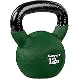 MOVIT Kettlebell Pro, haltère sphérique en Fonte avec revêtement en néoprène, 12 Variantes : 2 à 24 kg, testé au Niveau des substances nocives, haltère d'élan f - 12,0 kg (vert foncé)