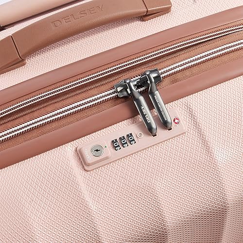 Miniatura 11 de DELSEY Paris St. Tropez Hardside - Maleta extensible con ruedas giratorias, Rosado, St. Tropez Hardside - Maleta extensible con ruedas giratorias
