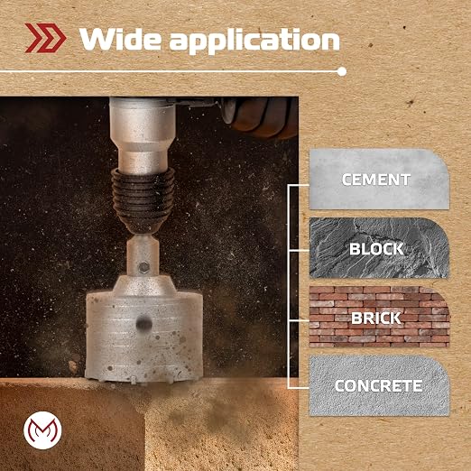 Kit de 17 brocas para concreto con 2 bits de perforación SDS Plus y Max miniatura 6