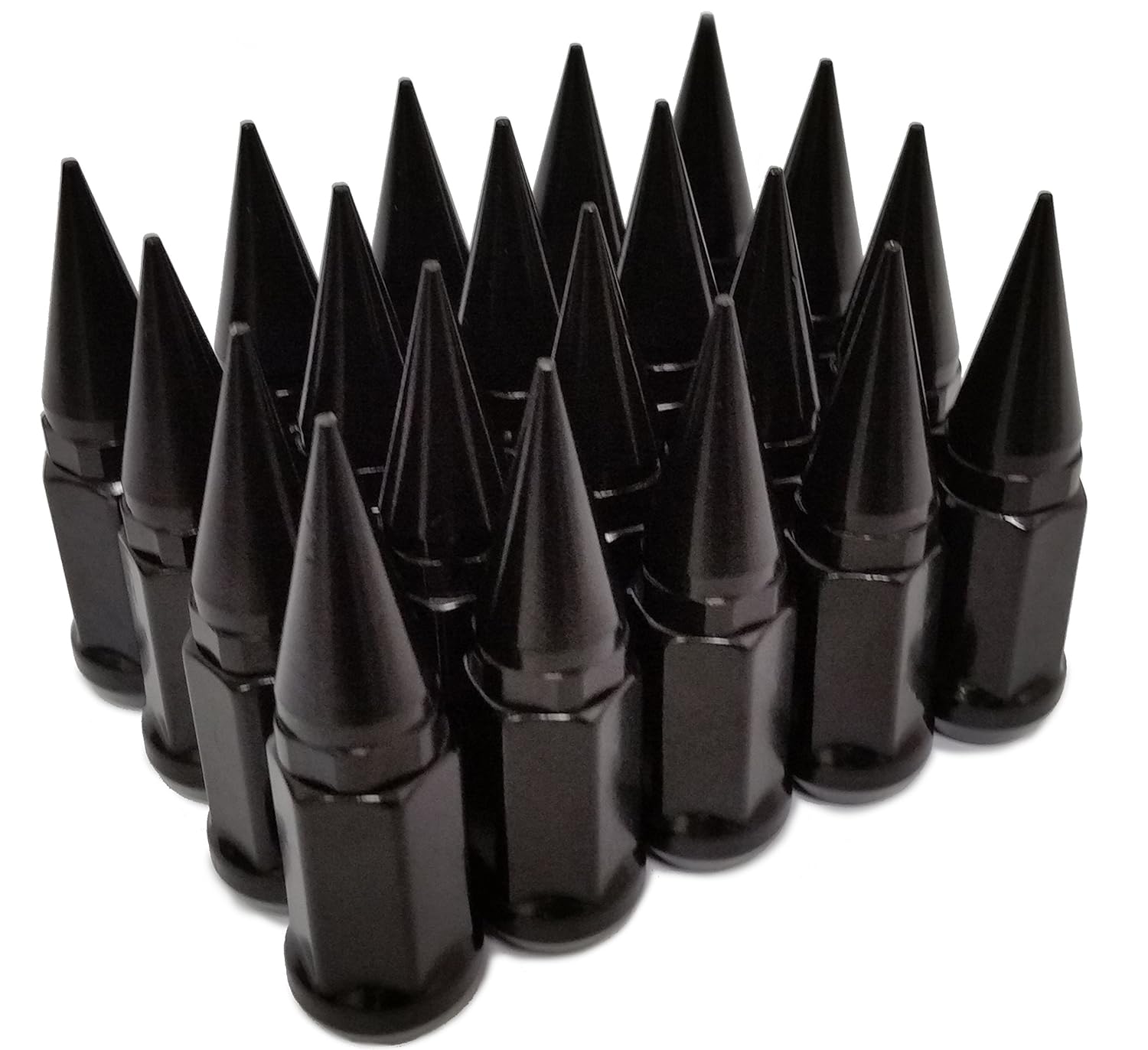 20 Black Spiked Extended Lug Nuts 12x1.25 | FITS: FR-S Subaru BRZ WRX Scion
