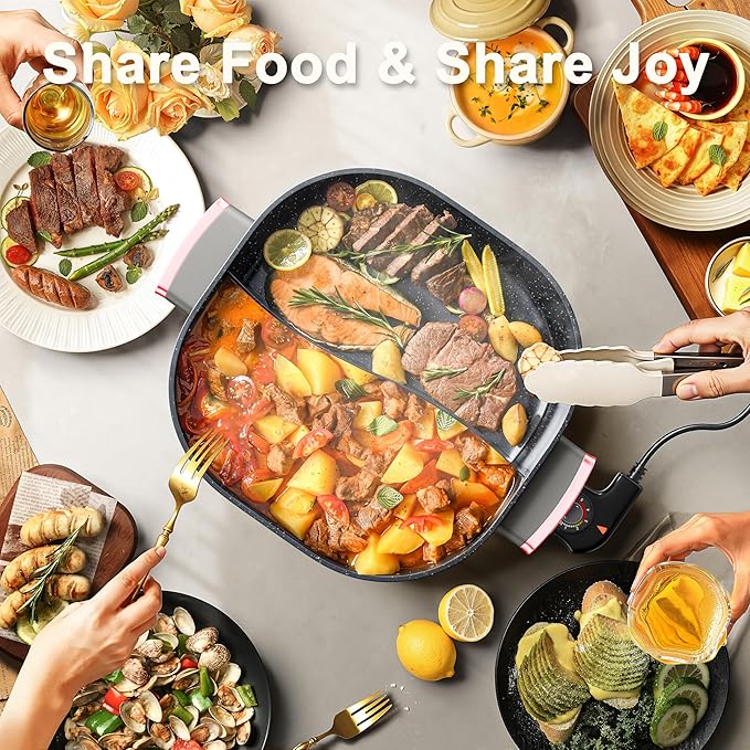 Olla Eléctrica Stariver 6L 1300W Antiadherente con Divisor miniatura 2