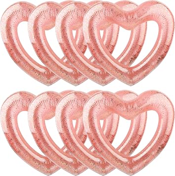 47.3 Inch Inflatable Heart Pool Float Inflatable Heart Shaped Swimming Ring Pool Heart Shaped Tube for Summer Beach Pool Adult Bachelor Party
