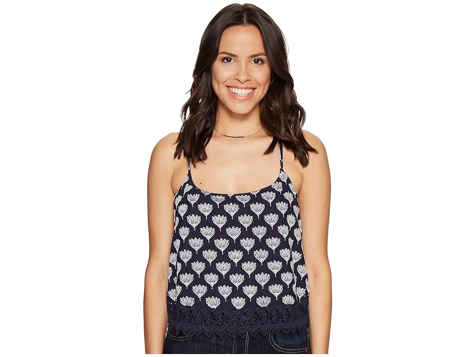 

BB Dakota Taryn Printed Top (Navy) Women's Clothing