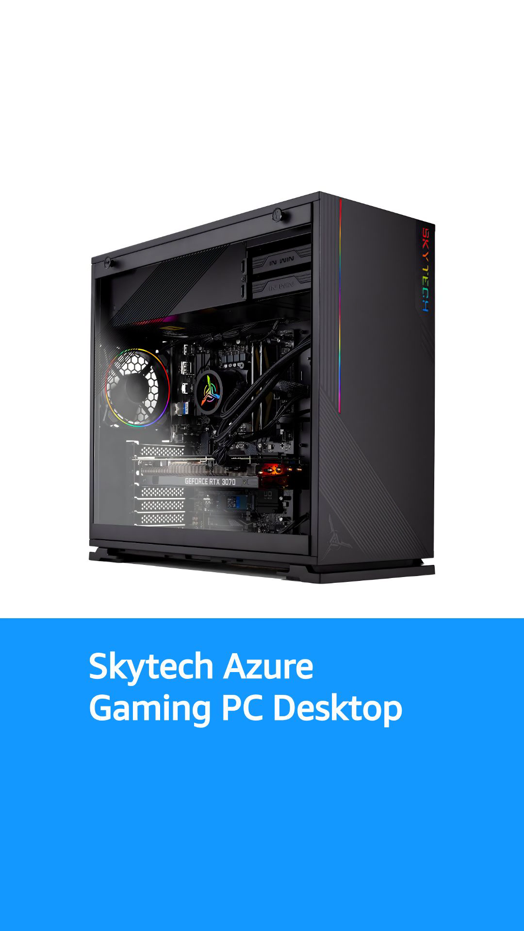 Skytech Azure Gaming PC Desktop – Intel Core i5 12600K 3.7 GHz