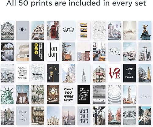 Miniatura 6 de Haus and Hues - Kit de collage estético de fotos, kit de collage de pared de la ciudad, kit de collage de imágenes para la estética de pared, kit de