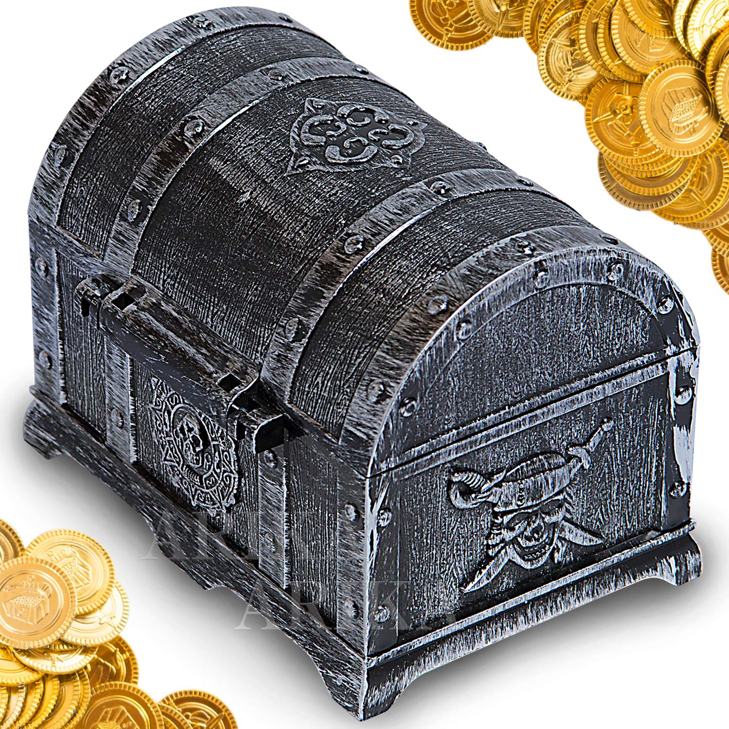 Amazon.co.jp: ARIKA（アリカ） 宝箱 おもちゃ 箱 海賊 金貨 お宝 金貨