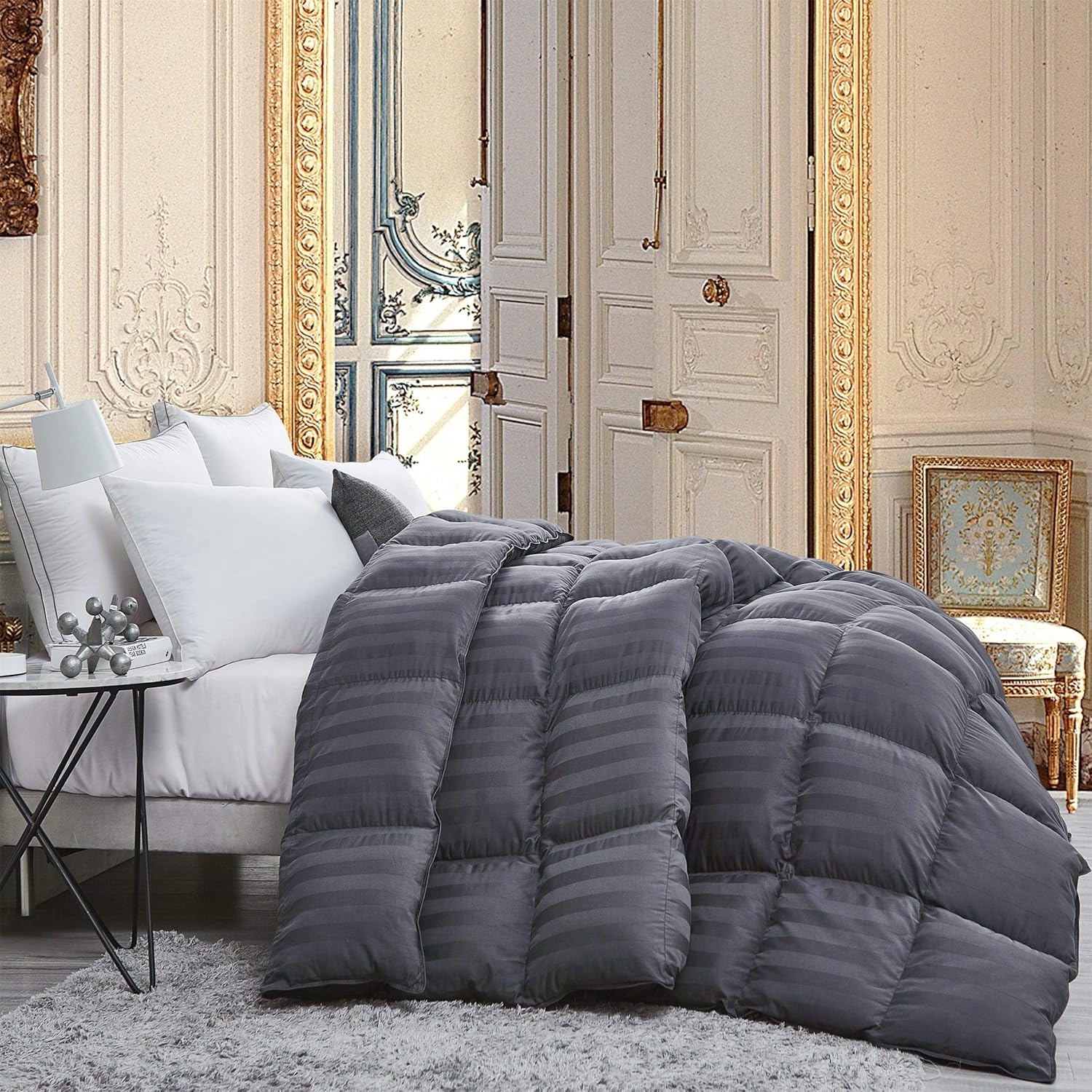 ハンガリー産　羽毛掛け布団 ダウンパワー400 150x210cm ハンガリー産 ホワイトダウン 93％ 羽毛布団 （シングル） ダウン