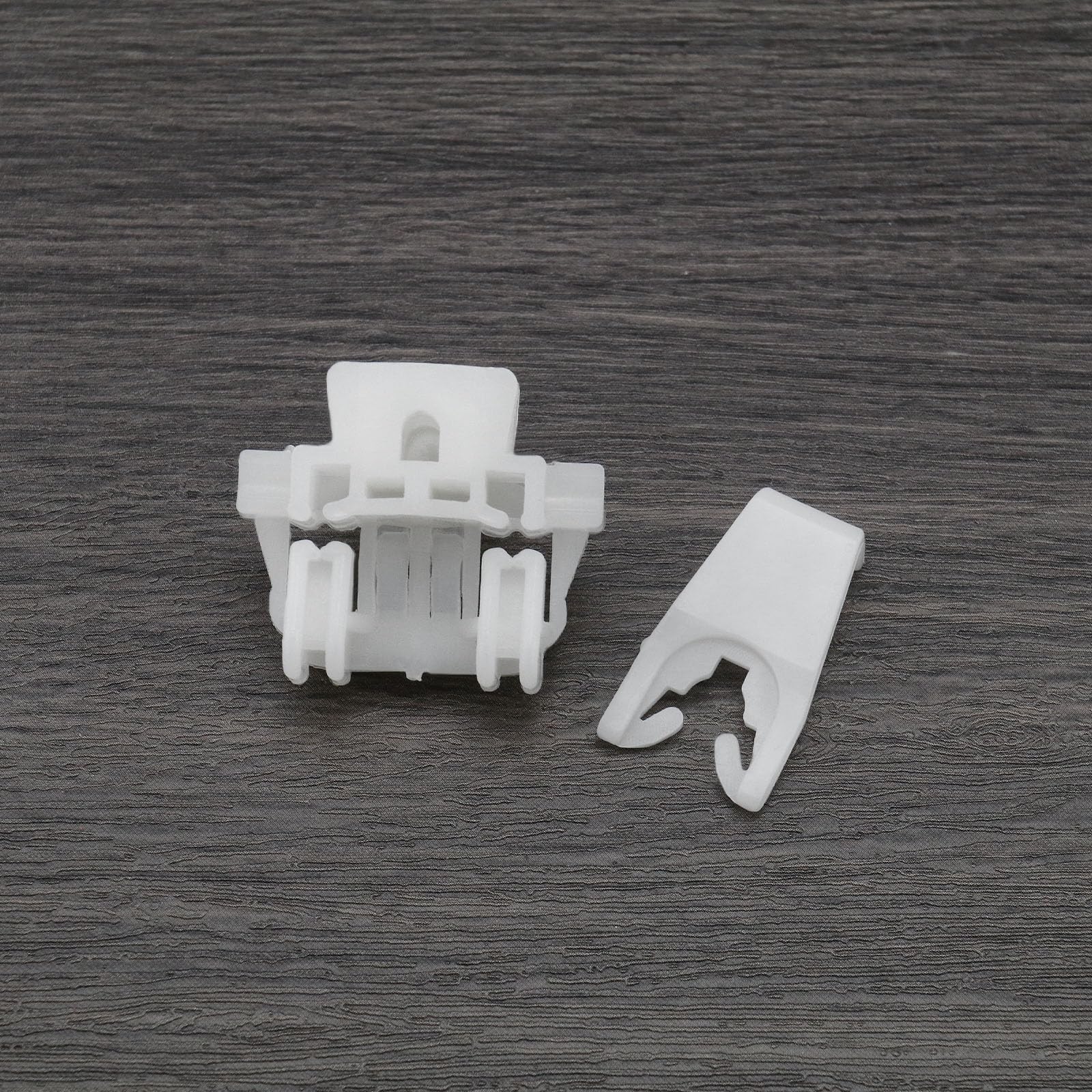 Clip Fissaggio Vetro Porta Renault Clio II - Kit Riparazione 7700842241/7700842240, Bianco - Foto 4