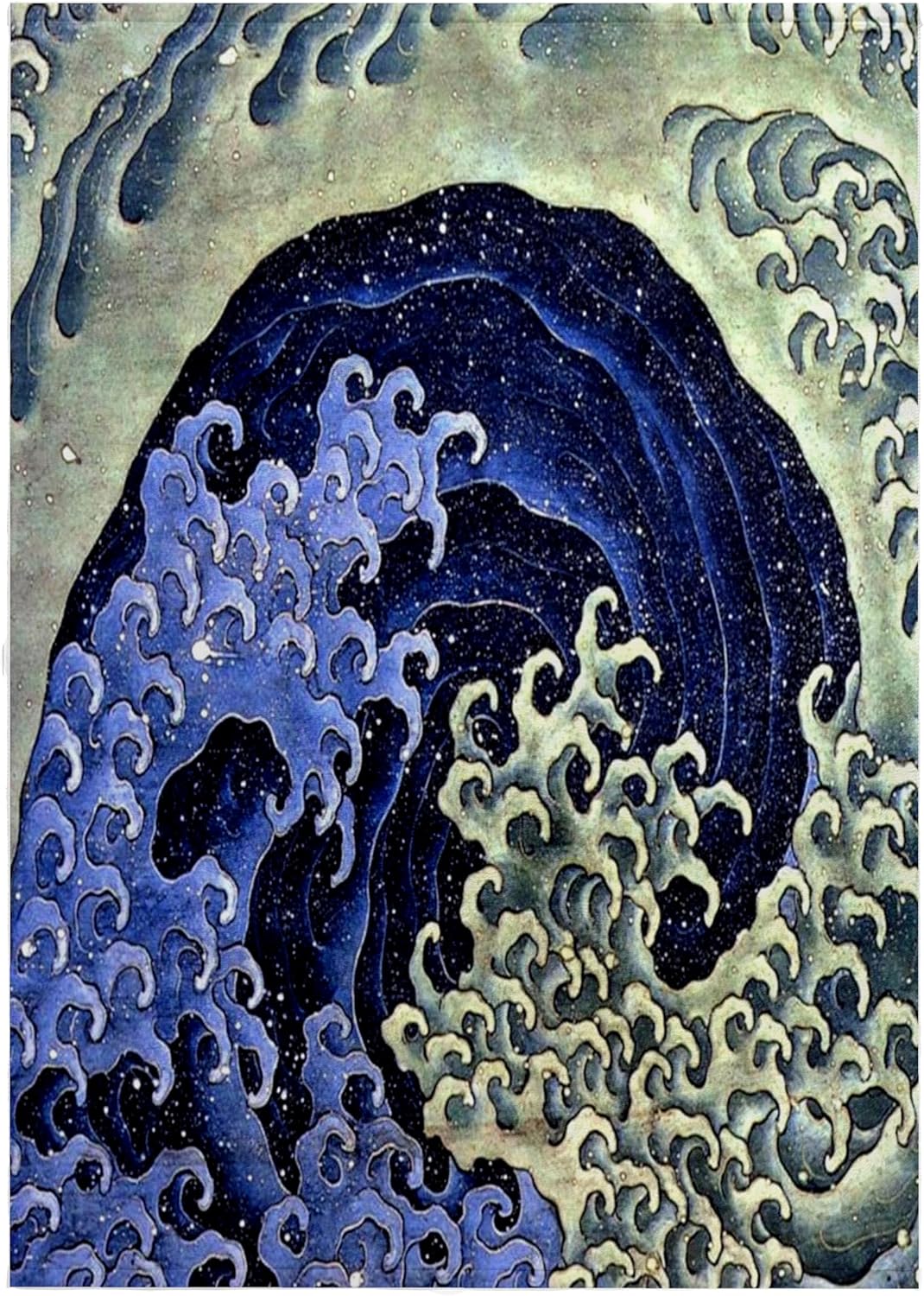 3dRose Image of Famous Japanese Painting of Feminine Wave 22x30 Bath Hand Pool Towel