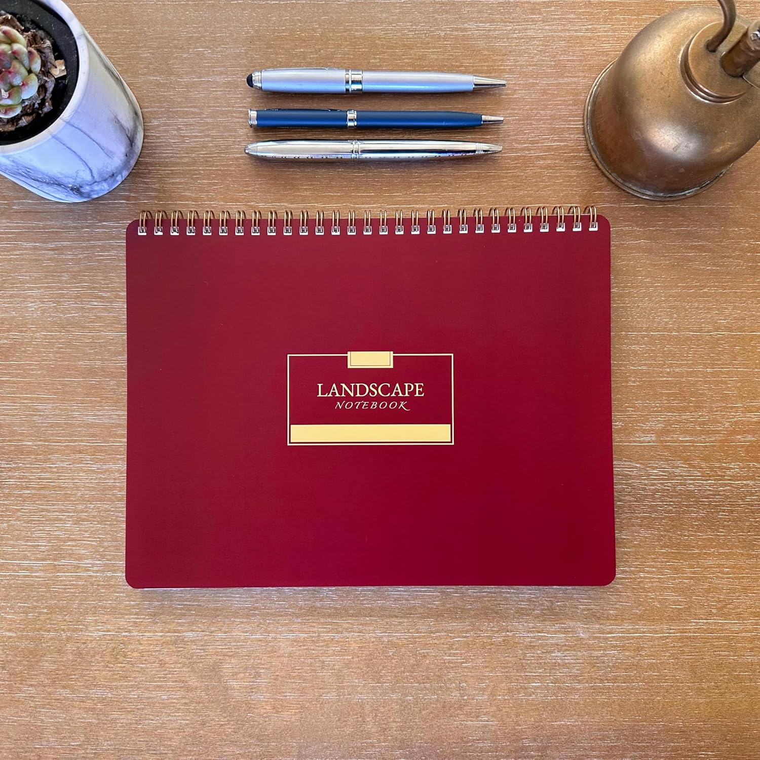 Landscape Notebook (3 pack, Variation 2-10" x 7.5" Horizontal Lined College Ruled, 160 pages (80 sheets)      Spiral-bound