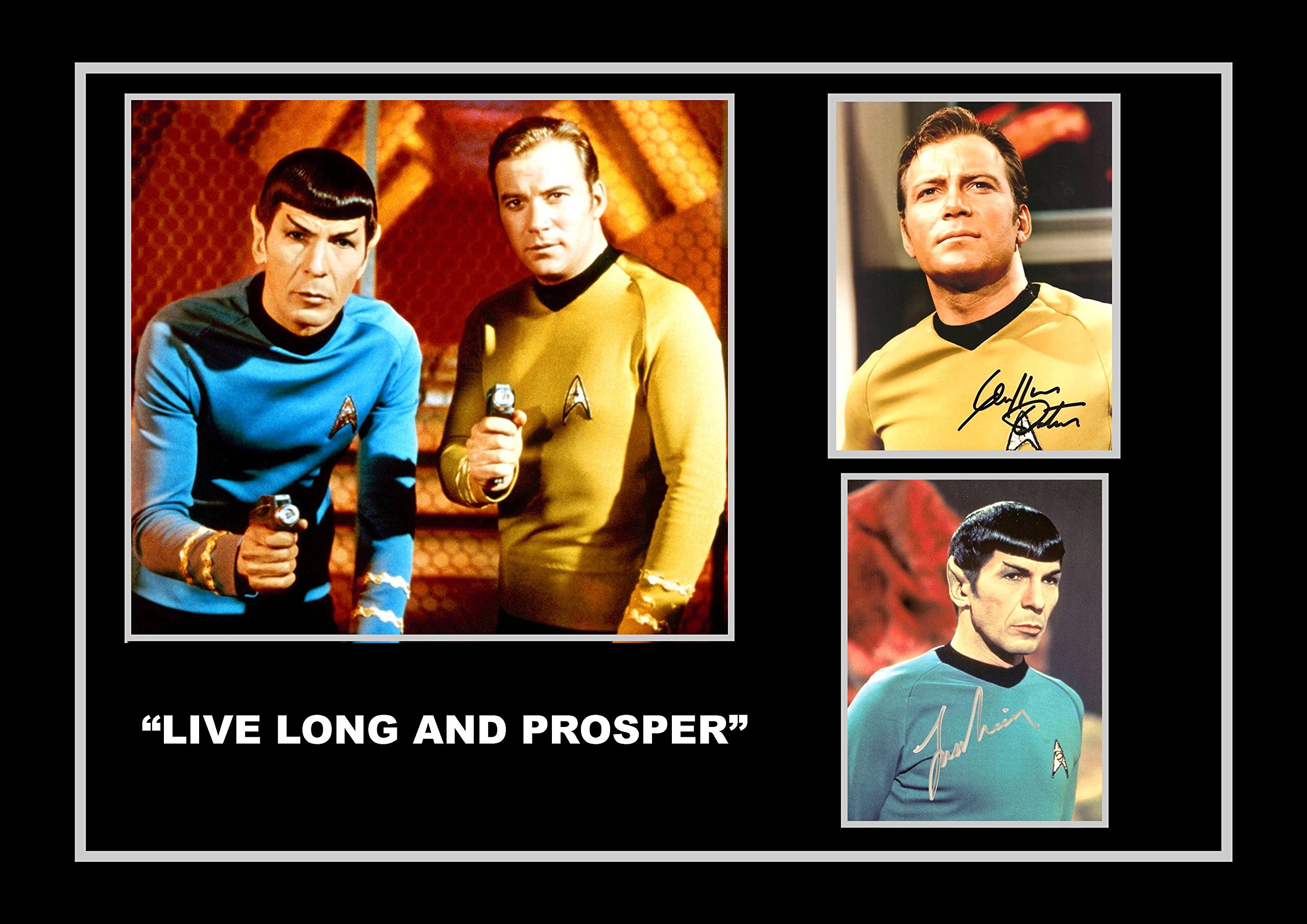 STUNNING QUALITY STAR TREK KIRK AND SPOCK SIGNED/AUTOGRAPHED PHOTO
