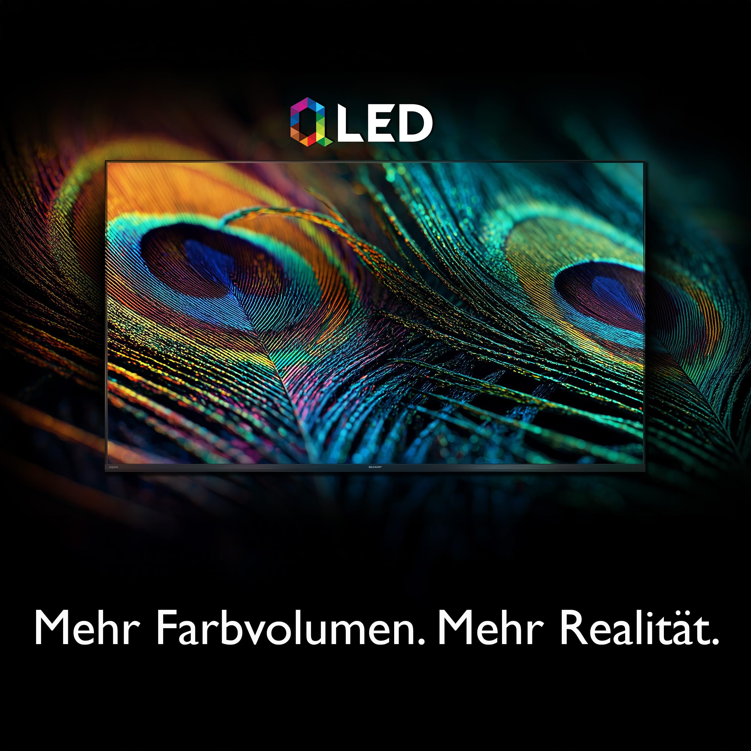 Sharp 40HE3745E QLED Fernseher 40 Zoll Smart TV Powered by TiVo - HDR Fernseher mit Full HD Auflösung und Triple-Tuner, QLED TV (2026)