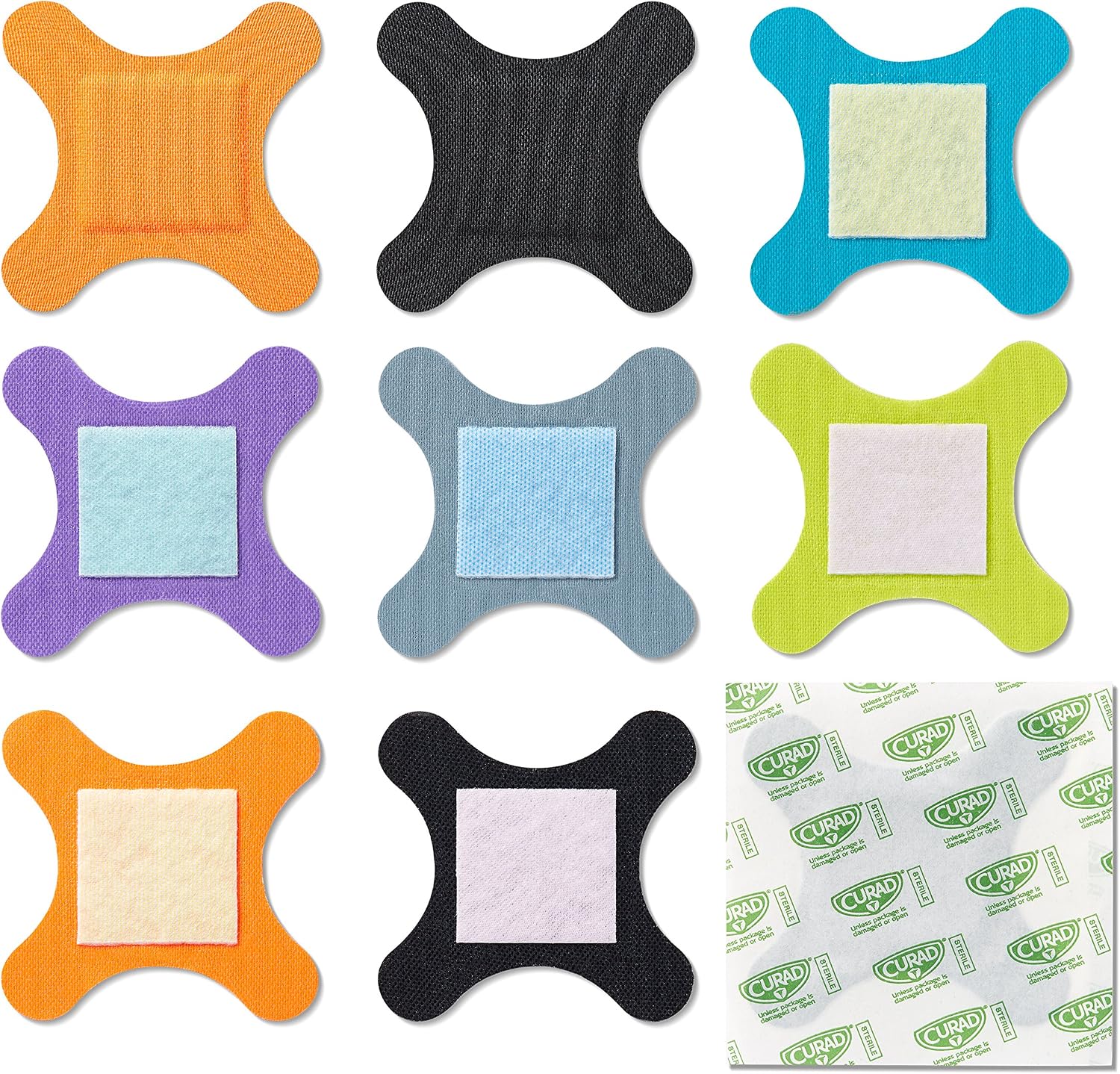Curad Performance Series Knee and Elbow Extreme Hold Antibacterial Fabric Bandages, 10 Count