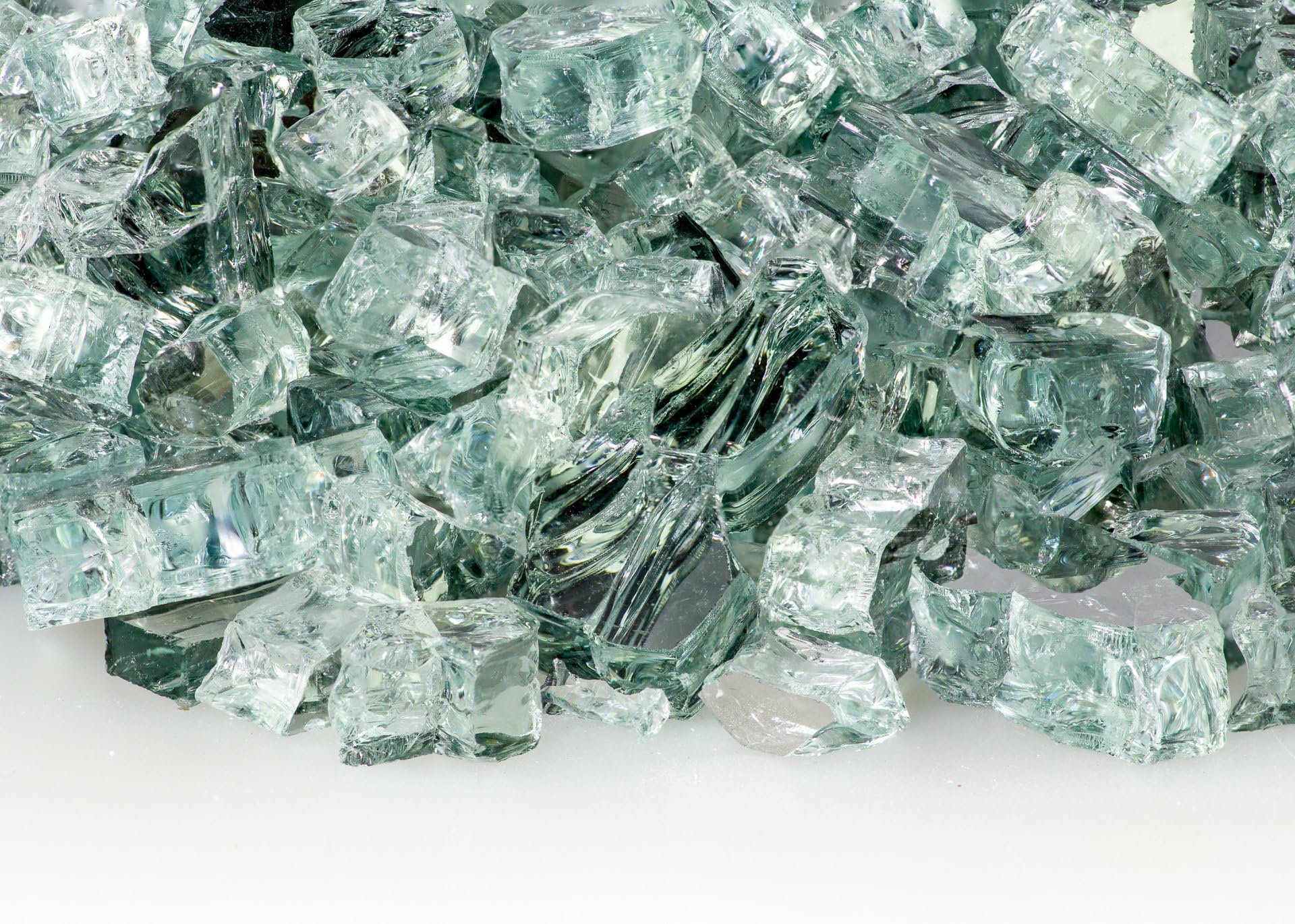 1/4 Inch Platinum Reflective Fire Glass 10 Pound Bag