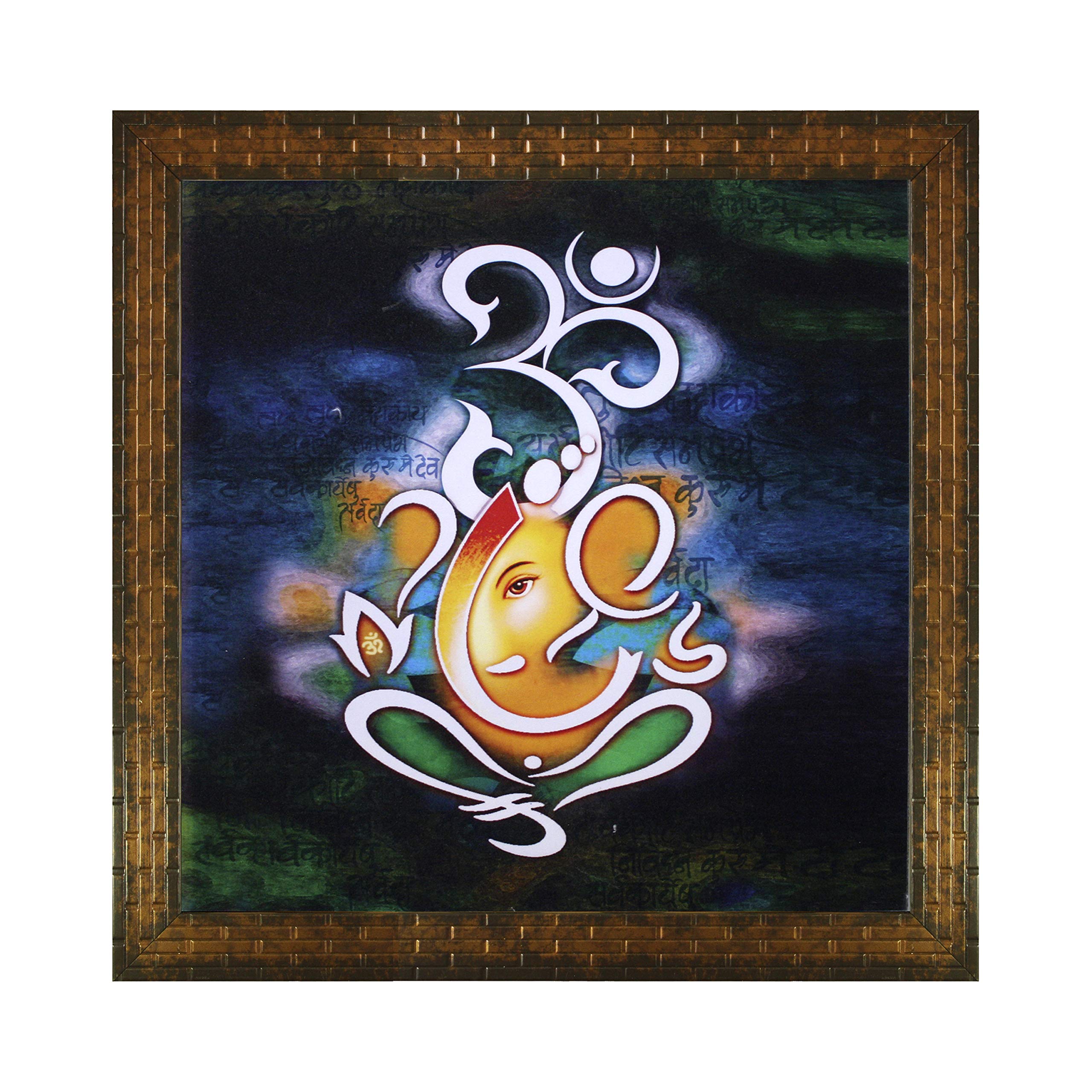Amazon.co.jp: インディアナラ ガネーシャ神の絵画 (2002) ガラスなし