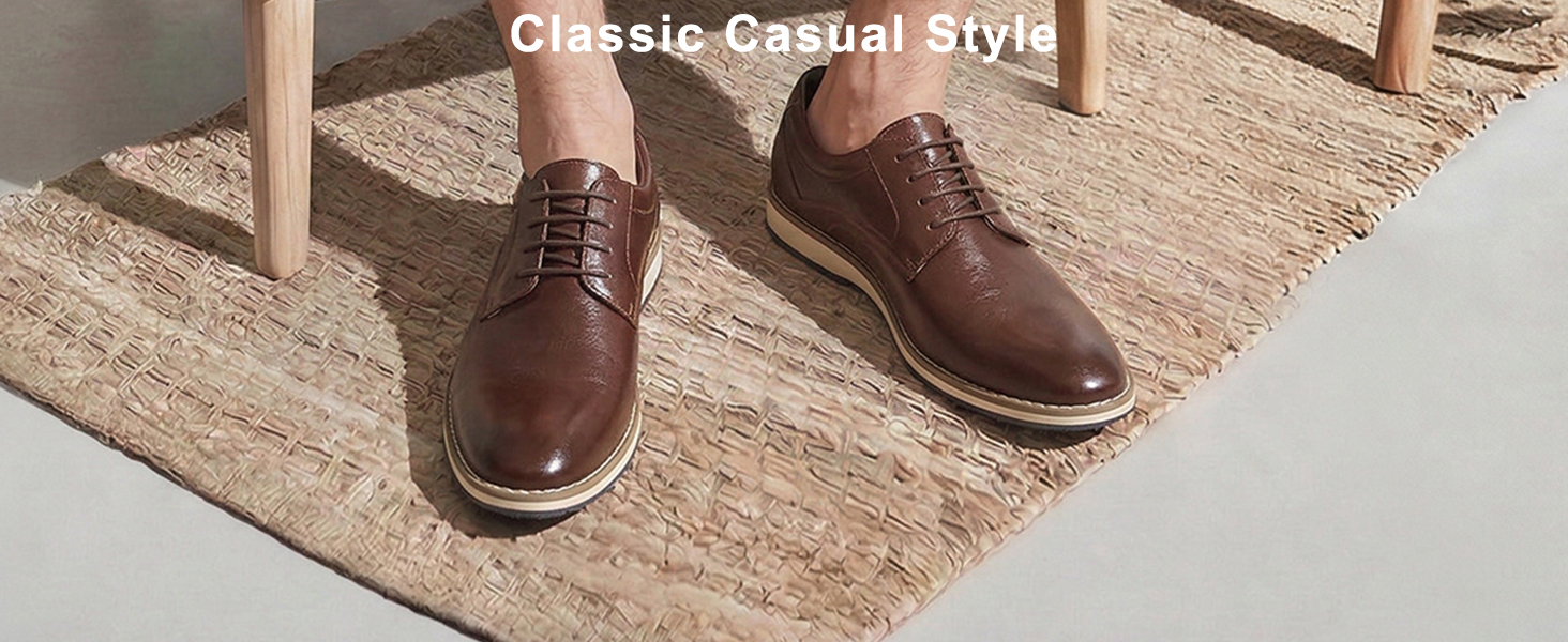 Mofri Suede Oxford Dress Shoes Mens Size 8 Tan Cap Toe Lace Up Business Casual Mofri Men main image 3