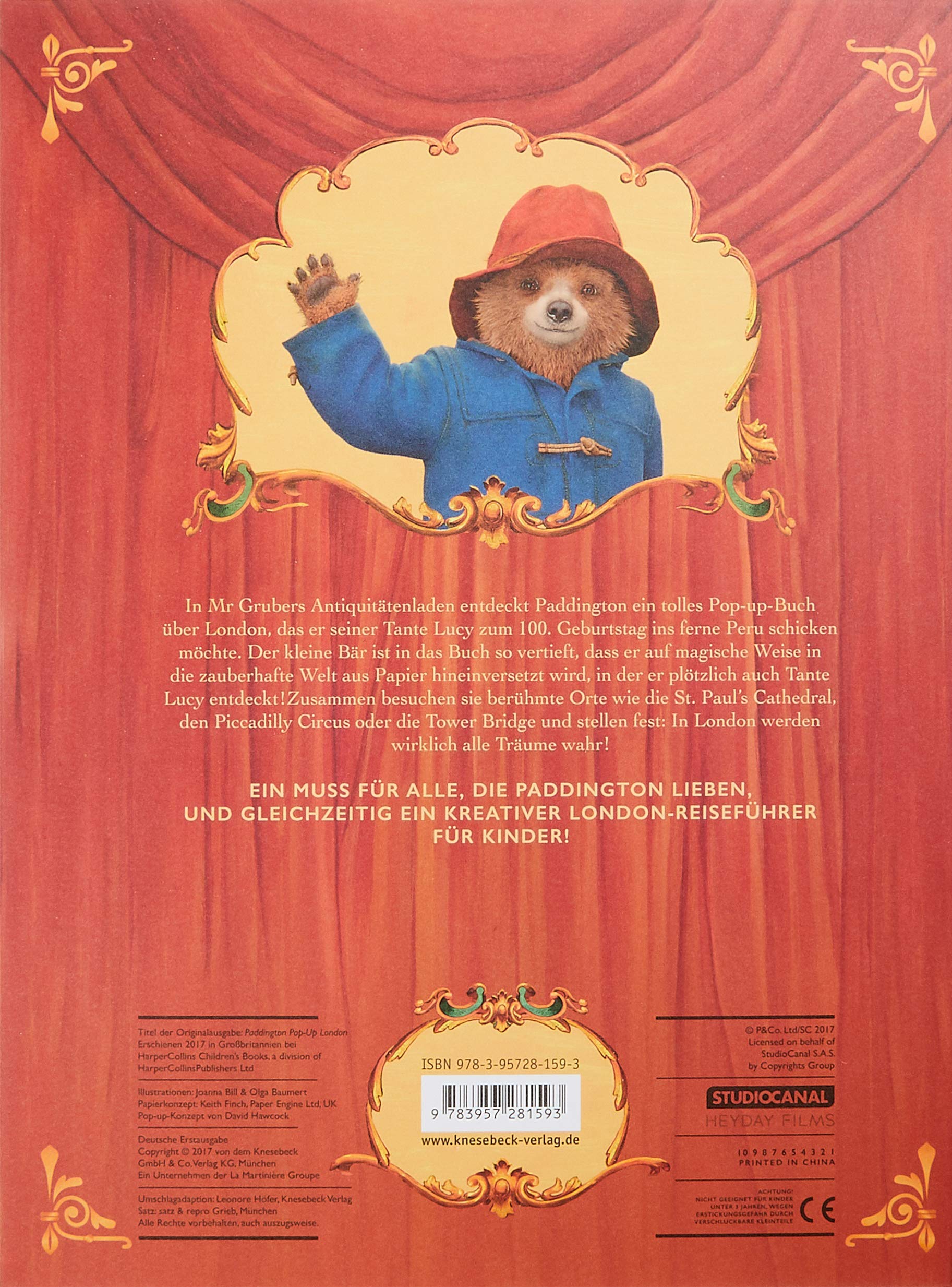 Mit Paddington durch London – Das große Pop-up-Buch zum Film: Das große Pop-Up-Buch zum Film. Ausgezeichnet mit dem ITB BuchAward; Das besondere Reisebuch für Kinder 2018