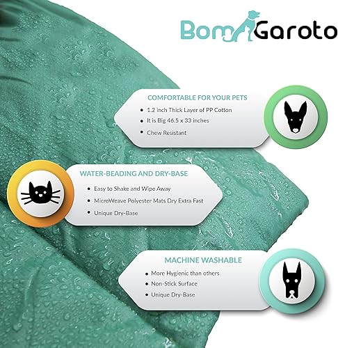 Miniatura 3 de Bom Garoto Tapete portátil para mascotas  46.5 x 33 pulgadas para gatos y perros para cama, jaula de perro, chimenea o campamento. Camas