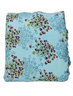 Latest Darkturqoise floral Rayon Fabric for Women | width 59 | for Making Kurti,Gown,Palazzo Dress Materials.…