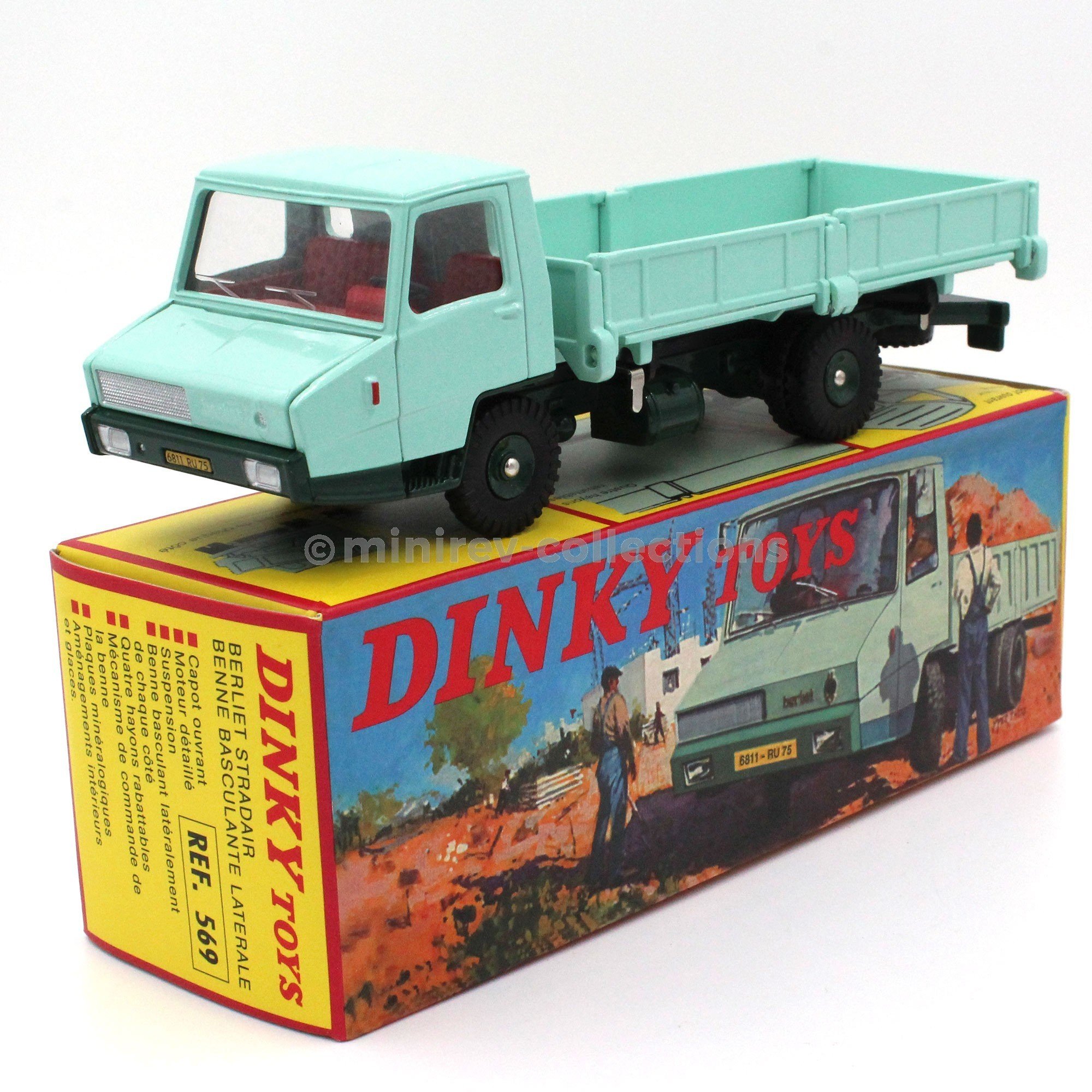 Dinky Toys Atlas 569 Berliet Stradair to benne tilting 1/43