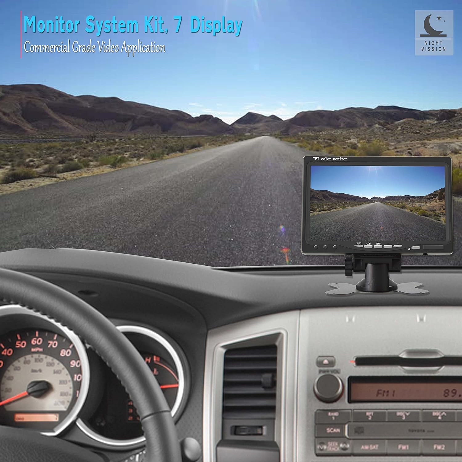 Lіmіtеd Dіѕсоunt Pyle Backup Camera System with 2 Weatherproof Cams & 7” Rear View Dash Mount Monitor - Night Vision, Full Color Video Security for Truck, Van, Vehicle