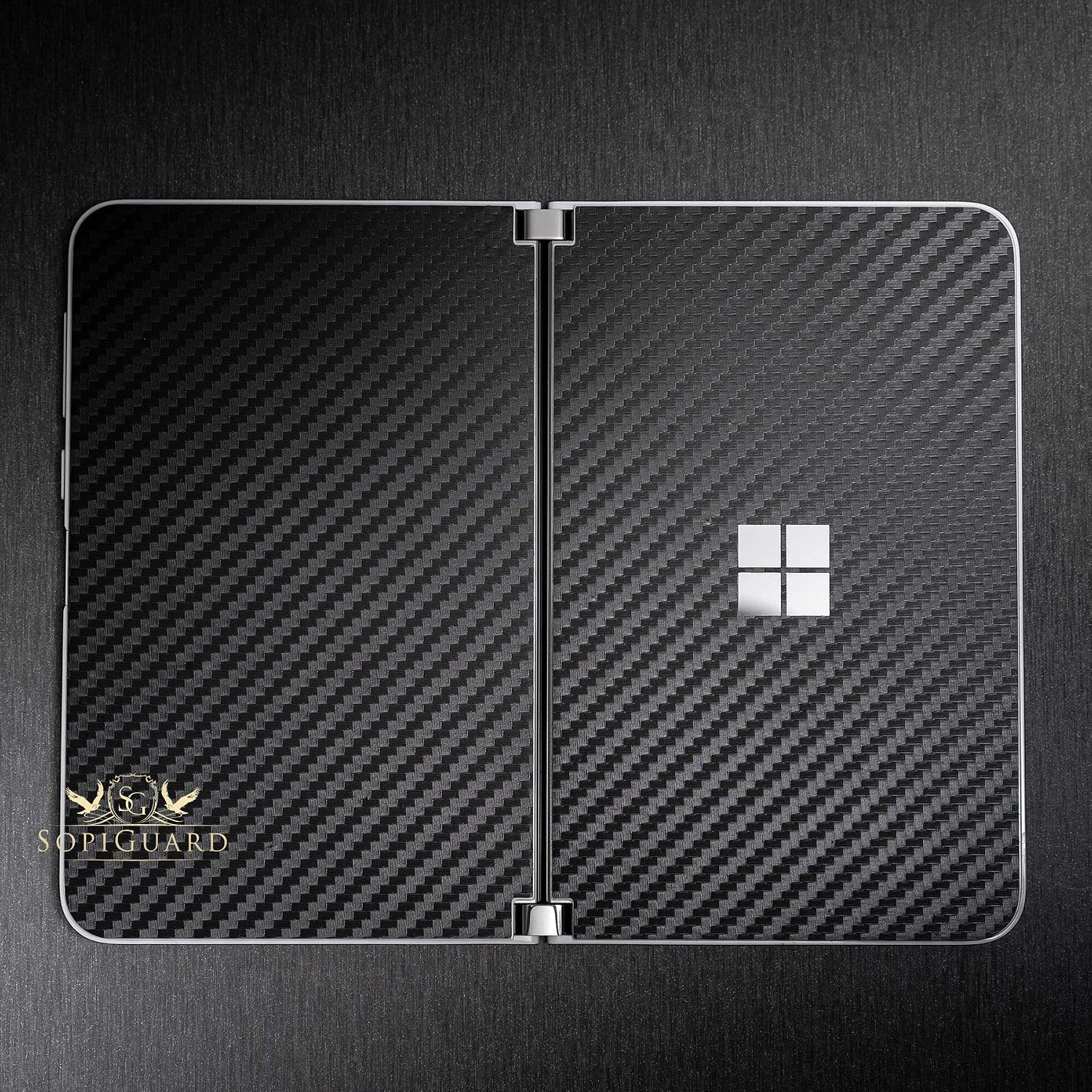 SopiGuard Sticker for Surface Duo Phone Edge-to-Edge Precision Vinyl Skin Wrap (Gloss Champagne Gold)