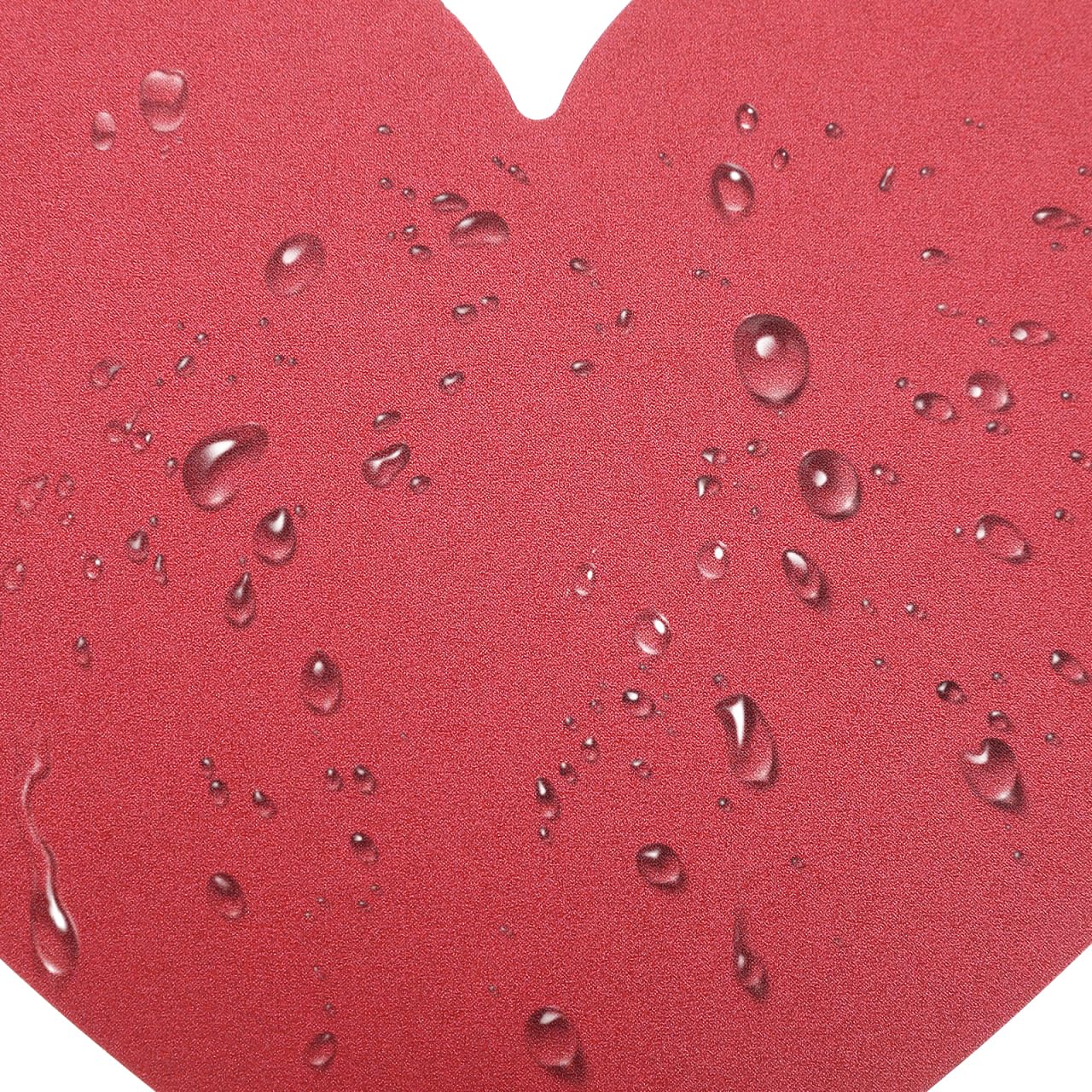 Tofficu Lot de 40 découpes en forme de cœur – Cartes en forme de cœur Saint Valentin, papier rouge pour décorations