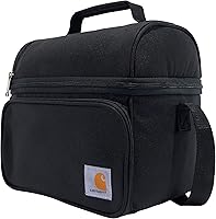 Vista 2 de Carhartt - Enfriador de camping, lonchera para sitio de trabajo, bolsa de almuerzo de carcasa blanda para sitios de construcción, trabajo y uso Negro