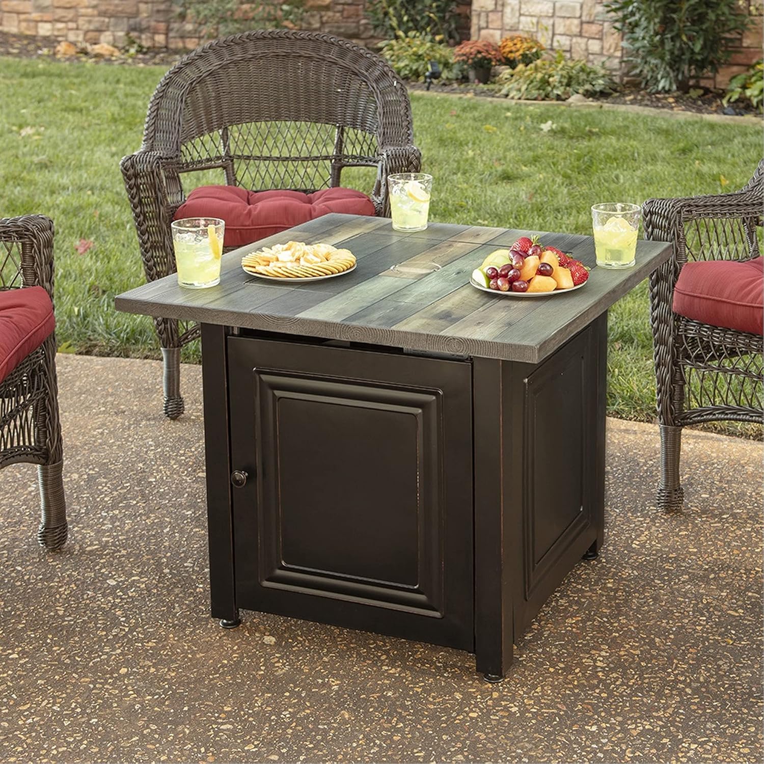 Endless Summer, The Cayden, 30" Square Propane Gas Fire Table