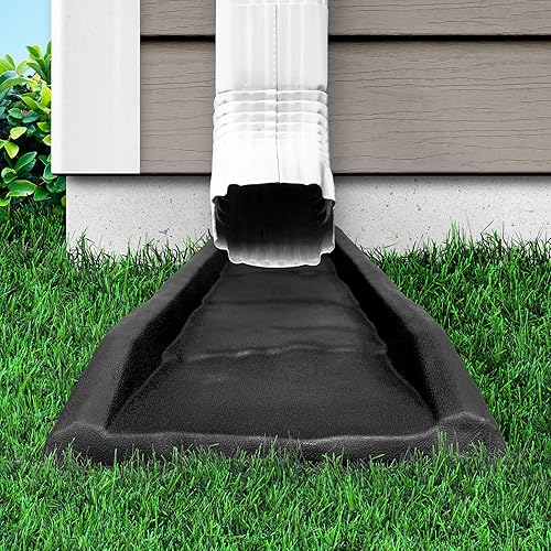 Miniatura 11 de Master Mark Bloque de salpicaduras, extensiones decorativas de canalón, protector contra salpicaduras, desviador de agua de base, protector