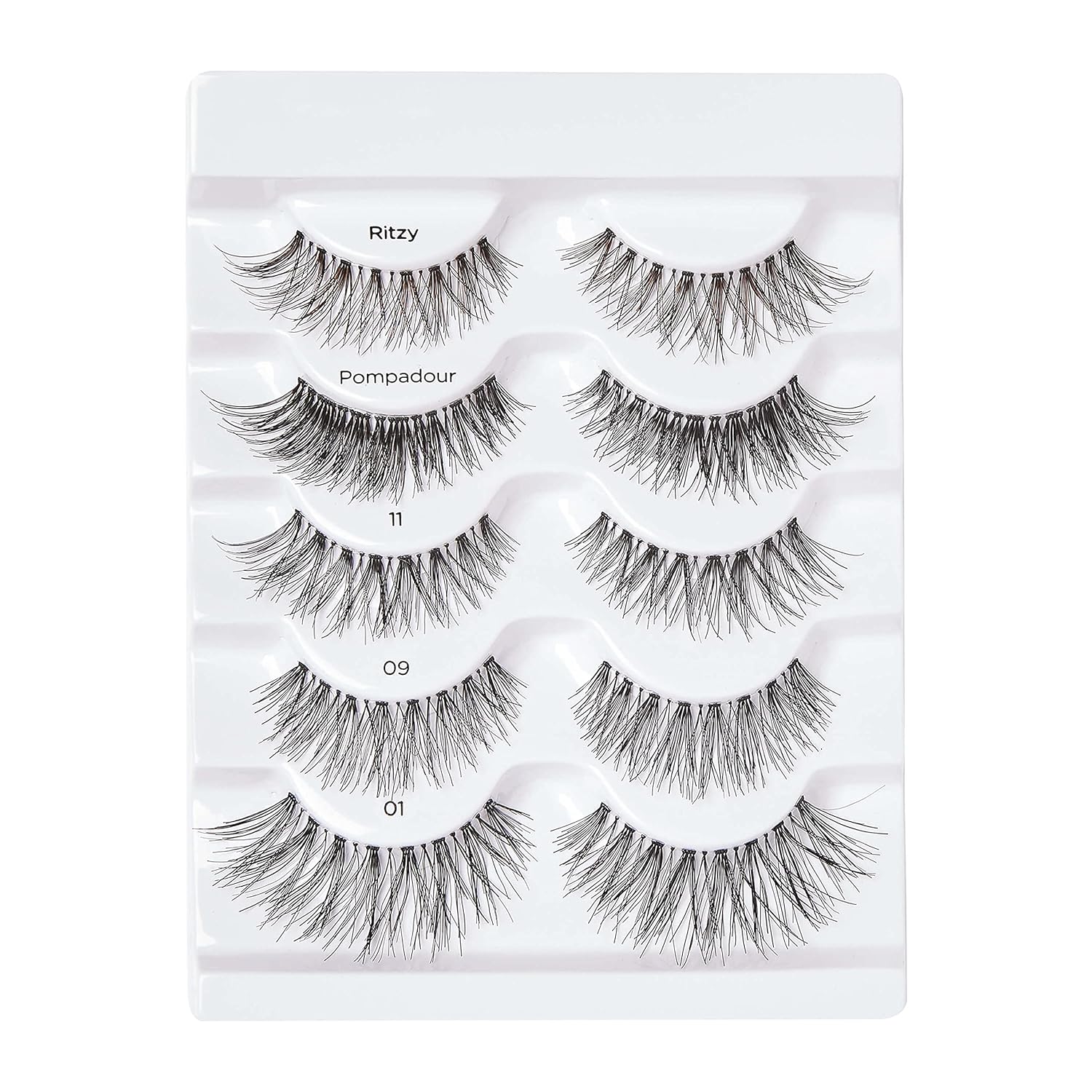 KISS So Wispy Curated Collection of Bestselling False Eyelash Styles Multipack, Volume & Curl, Lash Extensions Look, Signature Wispy Effect, Cruelty Free, Reusable, Contact Lens Friendly, 5-Pair : Beauty & Personal Care