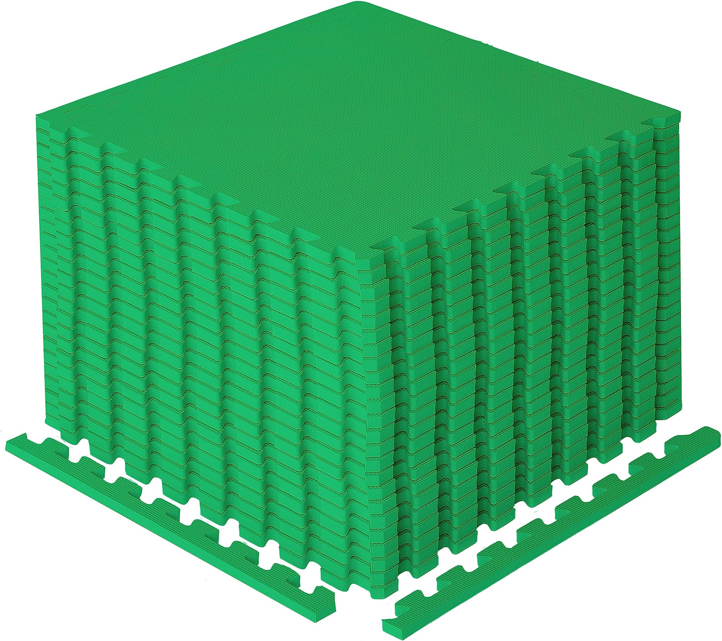 Gym Flooring Mat, EVA Foam Exercise Mats, Interlocking Non-Slip Sport Mats, Home Workout, Kids Playmat, Pet Mats and Protective Swimming Pool, Hot Tub Outdoor Underlay Matting 50cm x 50cm