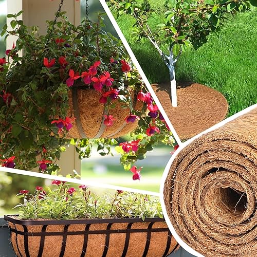 Miniatura 7 de O-FarFarm Coco Fiber Liner Roll 12 x 40 Inch, Coconut Liners Coco Mat for Planters, Reptile Flooring Mat Chicken Nesting Box Pads Tortoise Beding