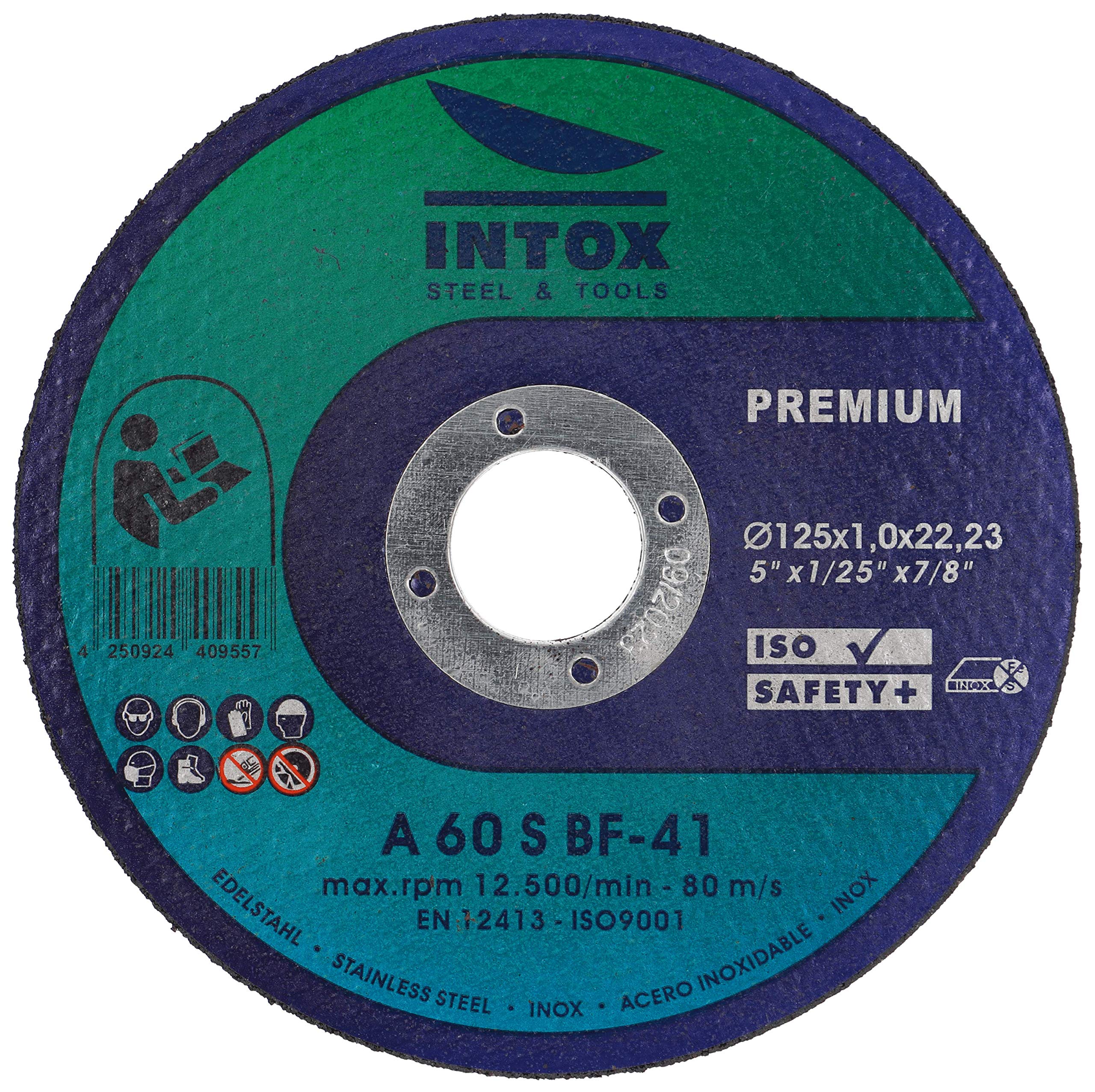 Lot De 10 Disques à Tronçonner INTOX 125 Mm - Pour Métal, Acier Et Inox | Coupe Précise & Rapide