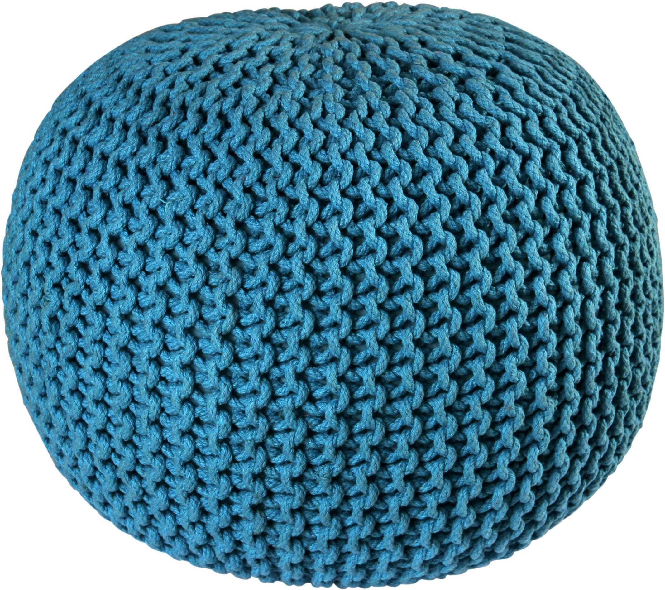 Pouf, 16-Inch, Blue