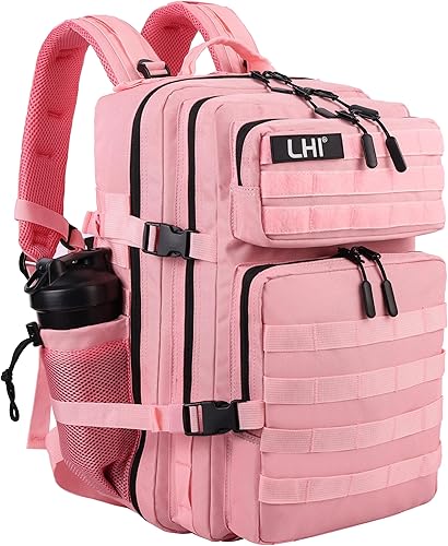Miniatura 15 de LHI Mochila Táctica Militar para Hombres y Mujeres 45L Ejército 3 Días Paquete de Asalto Bolsa Mochila Grande con Sistema Molle 1.2 Compartimento