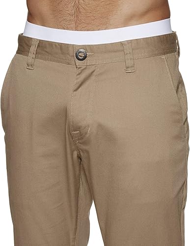 Vista 3 de Volcom Frickin - Pantalón chino elástico de ajuste moderno para hombre