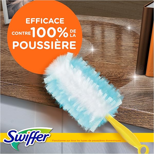 Swiffer Duster Plumeau Recharges, 18 Unités, Capture Poussière, Saleté, Poils et Allergènes, même dans Les Coins Difficiles, Rapide et Efficace, Manche Vendu Séparément - 2