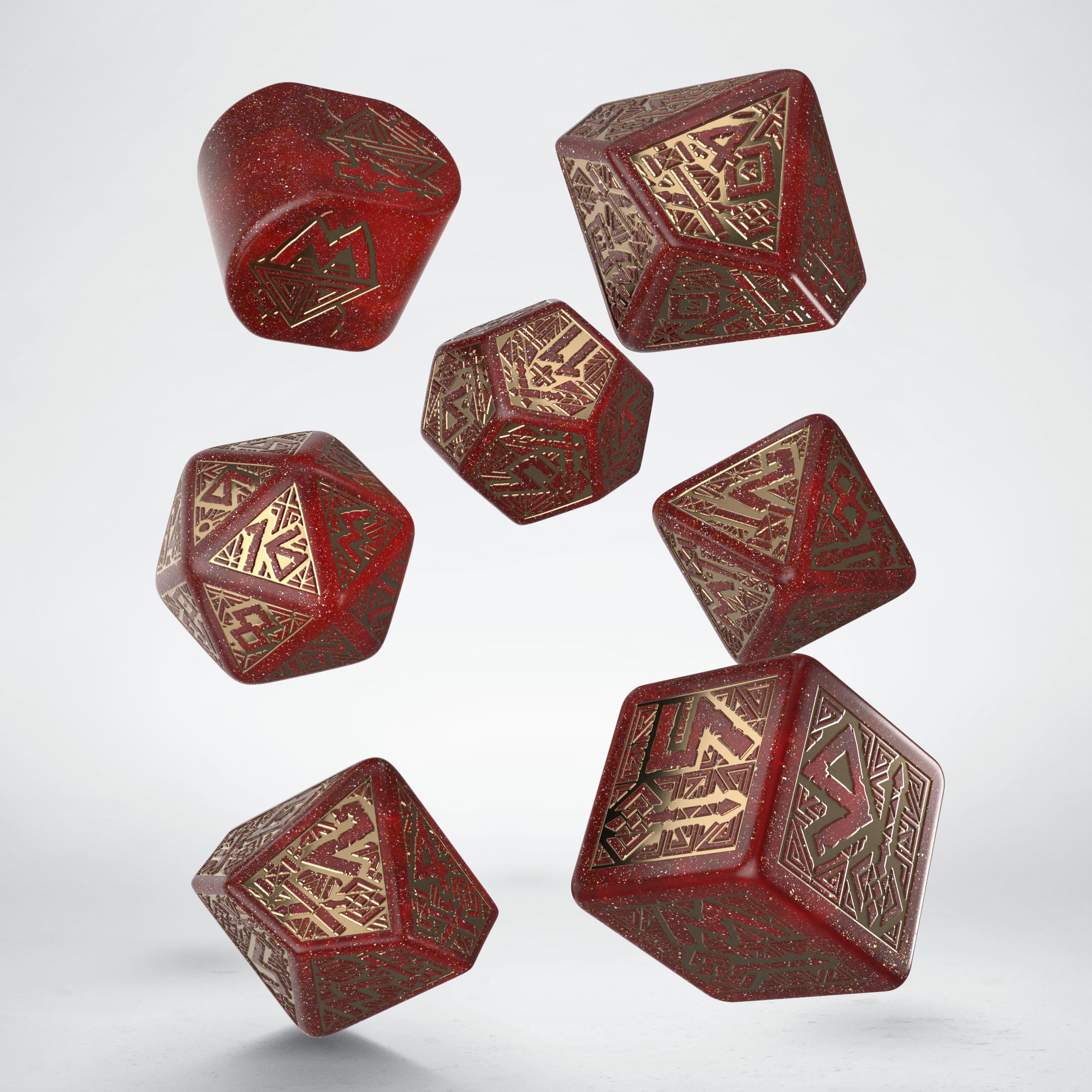 Amazon.com: Dwarven Dice Set Jewels by Q-Workshop - Dice Set