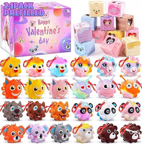 Miniatura 8 de Recuerdos de fiesta para niños, bolas de animales 3D, juguetes antiestrés, regalos de cumpleaños, rellenos de bolsas de regalos, rellenos de piñata,