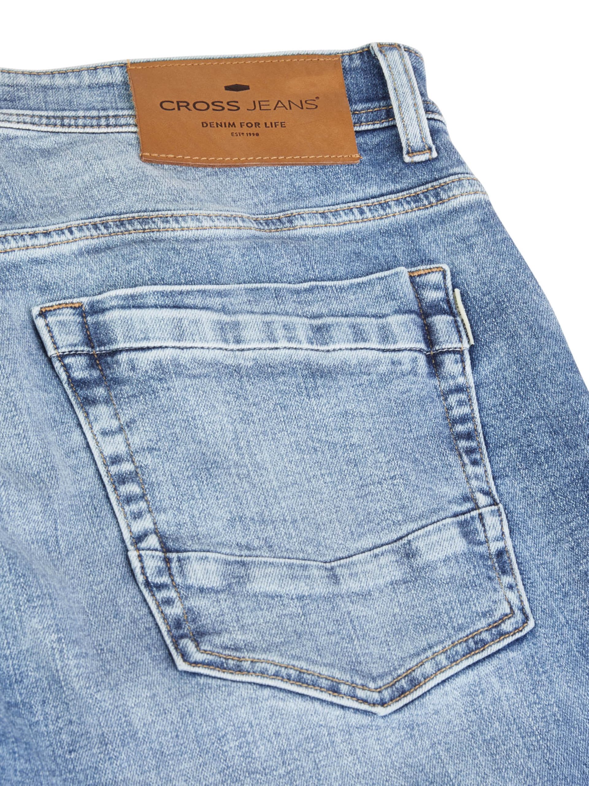 Cross Pantalones vaqueros para hombre, elásticos, cómodos/relajados, pantalones vaqueros Antonio, color azul y negro, 30, 31, 32, 33, 34, 36, 38, 40
