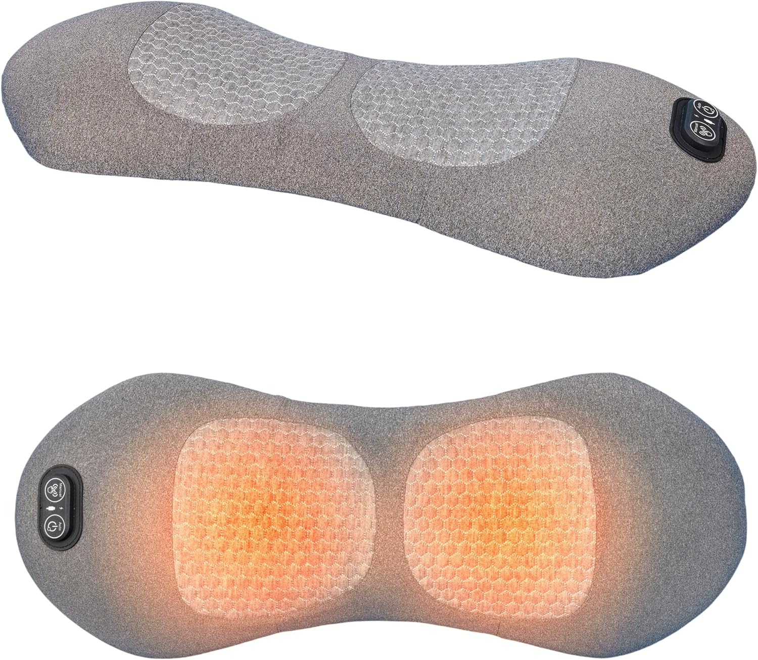 CALLIXE Original TheraPillow for Lower Back | Electric Traction Massager Pillow | Deep Tissue Massage for Muscle Knots, Pain Relief & Relaxation | Heated & Vibrating | Suitable for Both Men & Women