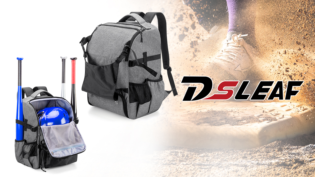 Amazon.co.jp: DSLEAF 野球リュック 4本バット収納 野球バックパック