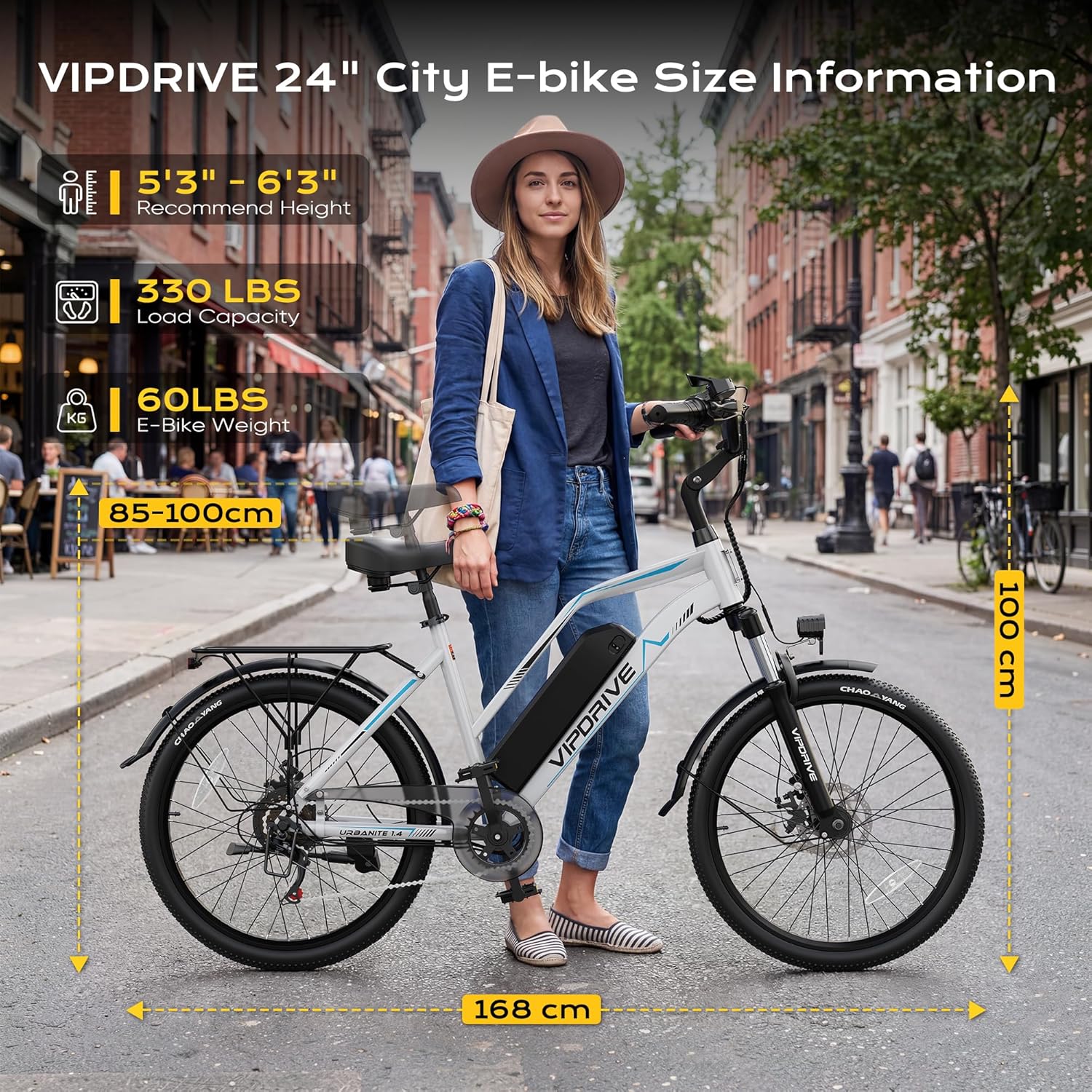 Peak 1000W Ebikes for Adults, 26”/24” Electric Bike with 48V Battery 22MPH Commuter Adult Electric Bicycles with 7 Speed, Suspension Fork, Bike Lock, Phone Mount