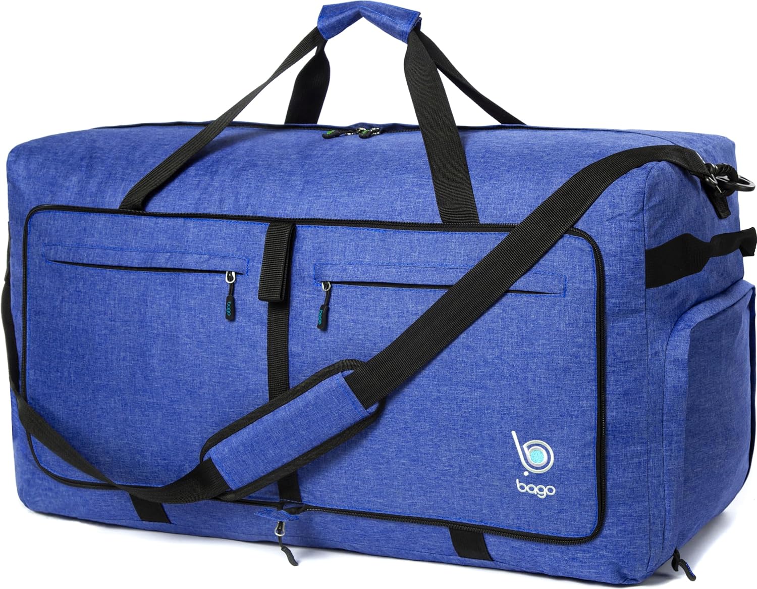 bago Holdall Bags for Men & Women – 120L Spaciously Large Holdall Bag with Shoe Compartment – Travel The World in Style & Convenience – Durable, Lightweight & Foldable Duffle Bag (SnowDepBlue)