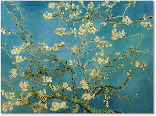 Trademark Fine Art Almond Branches in Bloom 1890 Artwork by Vincent van Gogh, 18 by 24-Inch