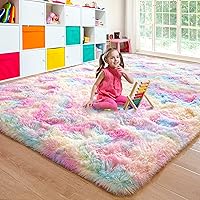 Vista 38 de junovo Alfombra de área lavable y antideslizante, alfombras de área pequeñas y esponjosas, alfombra peluda para sala de estar, alfombra suave