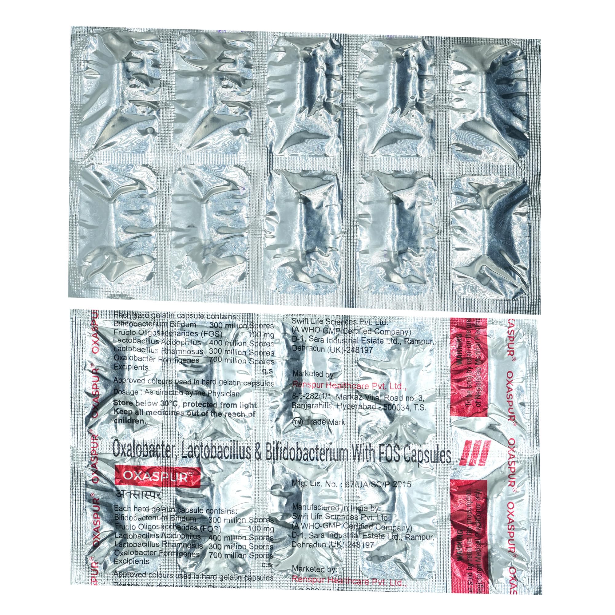 OXASPUR - Strip of 10 Capsules