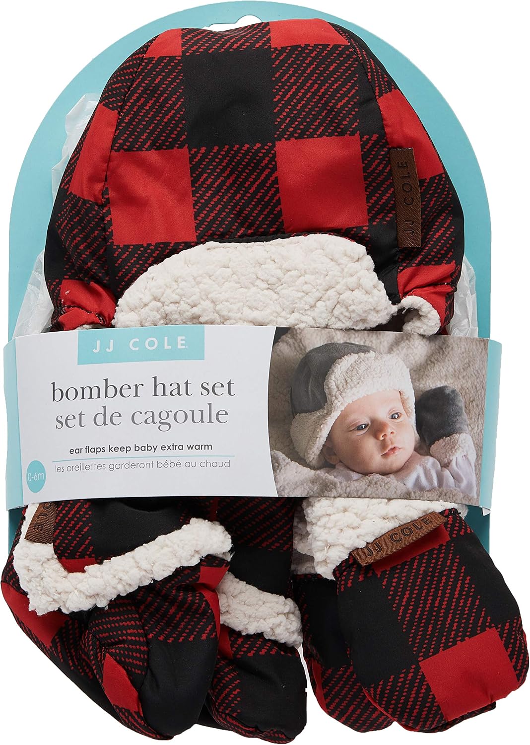 JJ Cole Bomber Hat, Mitten, Bootie Set 